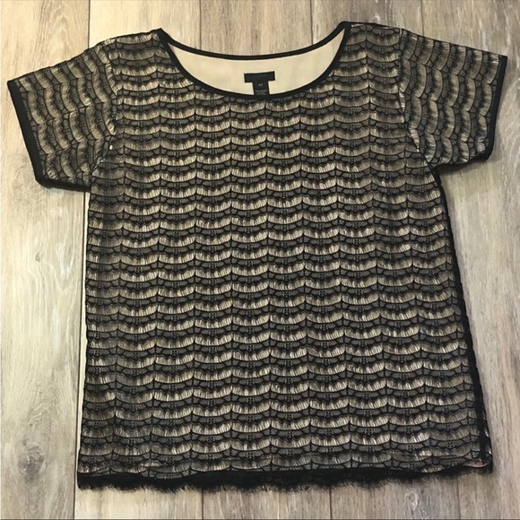 J. Crew Delicate Lace Blouse - Picture 1 of 5